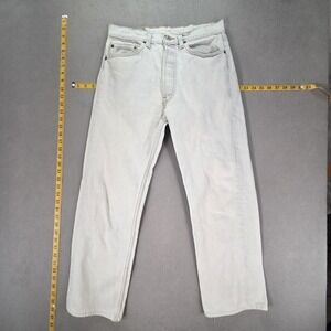 Levis Jeans Womens Light Wash High Rise Straight Button Fly Altered 28x26